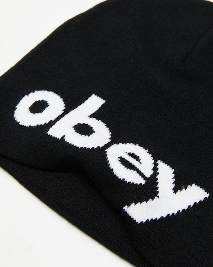 Lowercase Beanie Ανδρικός Σκούφος Πλεκτός σε Μαύρο χρώμα