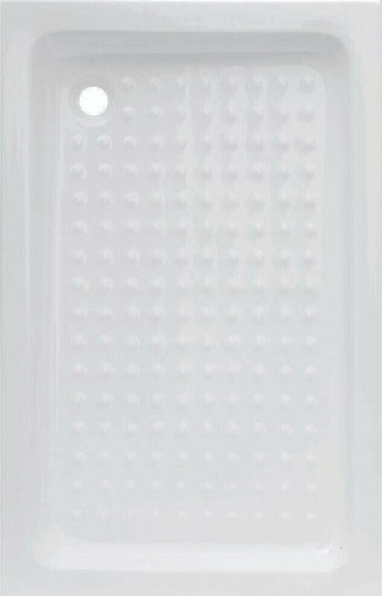 Tema Rectangular Porcelain Shower 70x120cm White