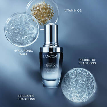 Lancome Advanced Genifique Serum Hidratant și Anti-îmbătrânire pentru Față cu Vitamina C și Acid Hialuronic pentru Strălucire și Tonifiere 50ml