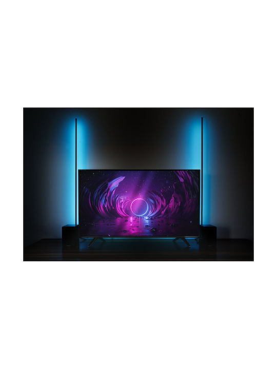 Ibiza Sound LED Φωτιστικό Δαπέδου Υ100εκ. με RGB Φως Μαύρο