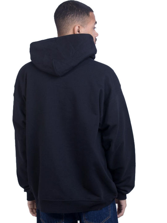 Thrasher Herren Sweatshirt mit Kapuze und Taschen Schwarz