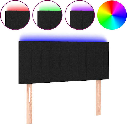 vidaXL Fabric Bed Headboard Black 90x78cm