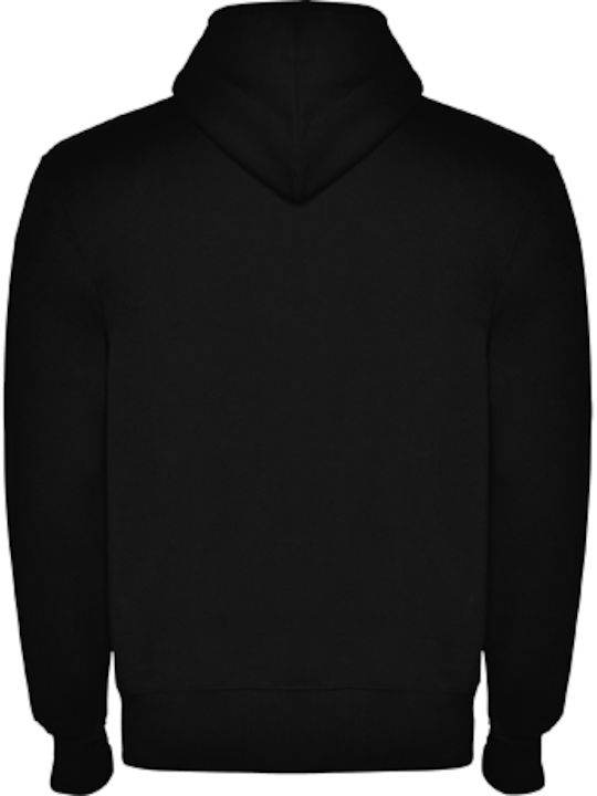 Primowear Herren Sweatshirt mit Kapuze und Taschen Schwarz