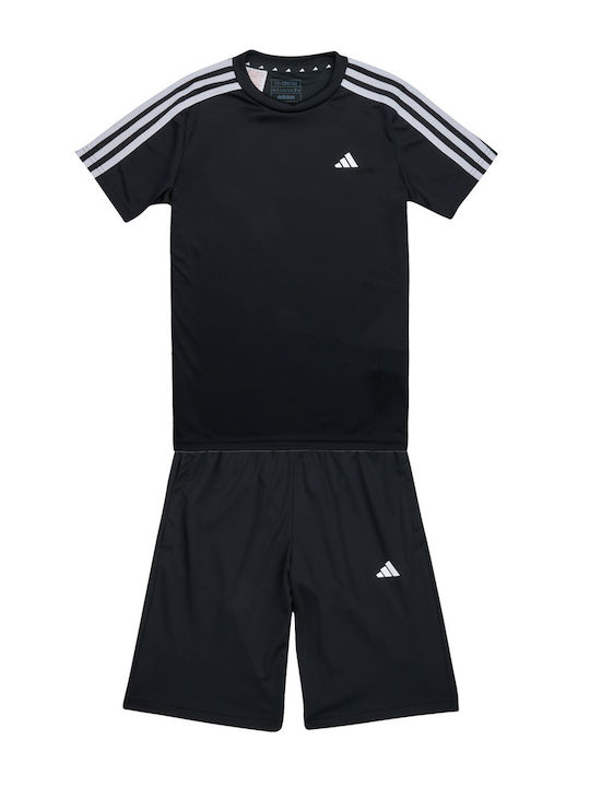 adidas Kinderbekleidungssets mit Shorts Schwarz 2Stücke