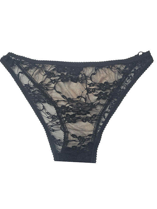 La Nuit Brazilian Underwear with Animal Print Detail and Lace