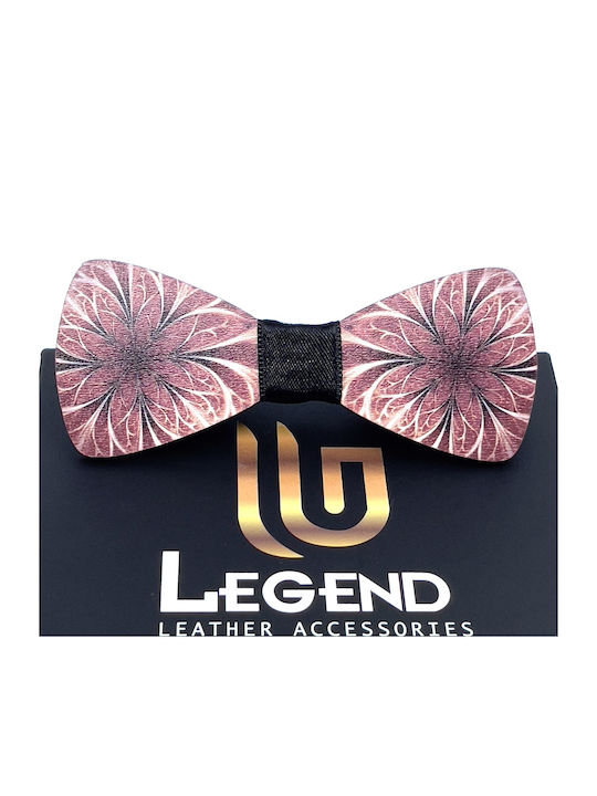 Legend Accessories Wooden Bow Tie Purple Colorfull