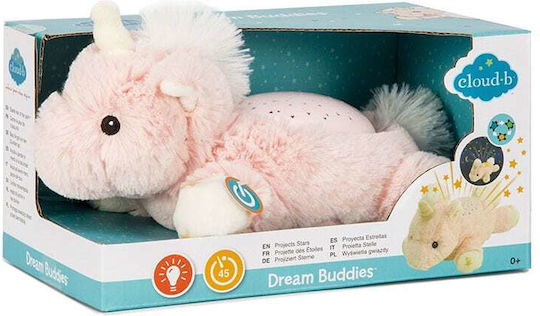 Cloud b Sleep Toy Dream Buddies - Ella Unicorn made of Fabric with Lights for 0++ Months