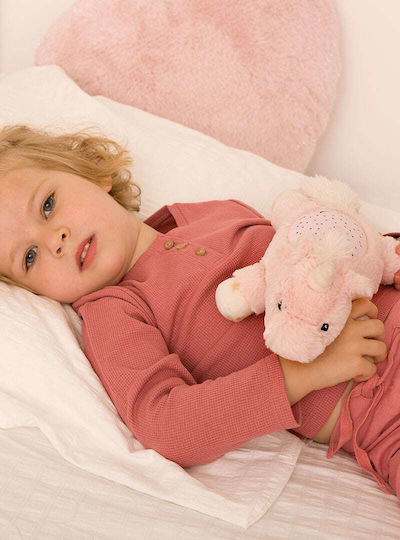 Cloud b Sleep Toy Dream Buddies - Ella Unicorn made of Fabric with Lights for 0++ Months
