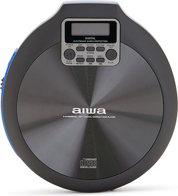 Aiwa Φορητό Ηχοσύστημα PCD-810 με CD σε Μπλε Χρώμα