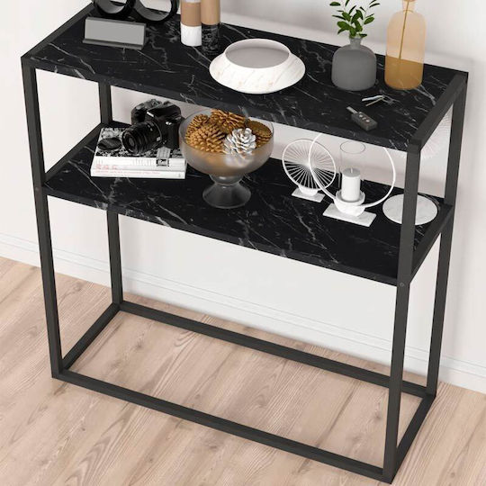 Castel Konsolentisch Holz Schwarz GP041-0018 Länge 90cm Breite 33.5cm Höhe 90cm