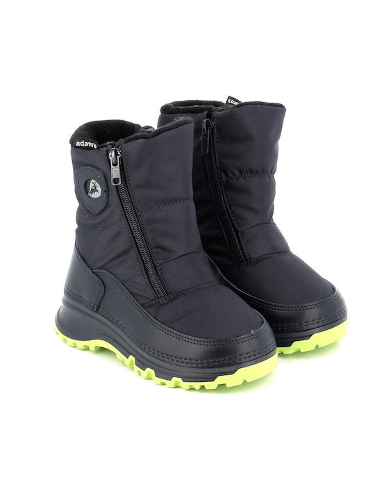 Adam's Shoes Kids Snow Boots with Zipper Navy Blue -99