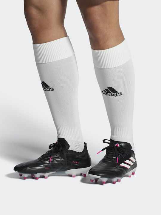 adidas Copa Pure.1 SG Football Shoes with Cleats Core Black Zero Metallic Team Shock Pink adidas Copa Pure.1 SG Football Shoes with Cleats Core Black Zero Metallic Team Shock Pink