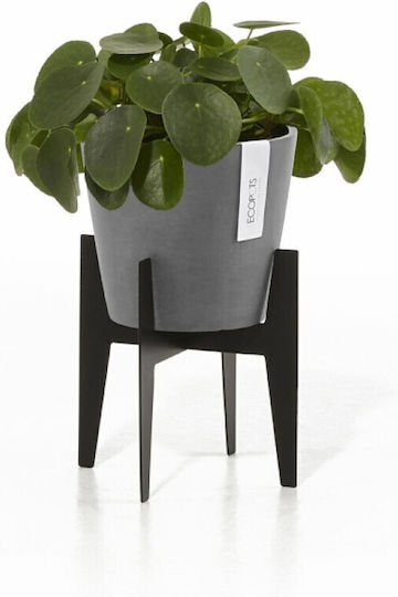 Ecopots Βάση Γλάστρας Μεταλλική Μαύρη 40x40εκ.