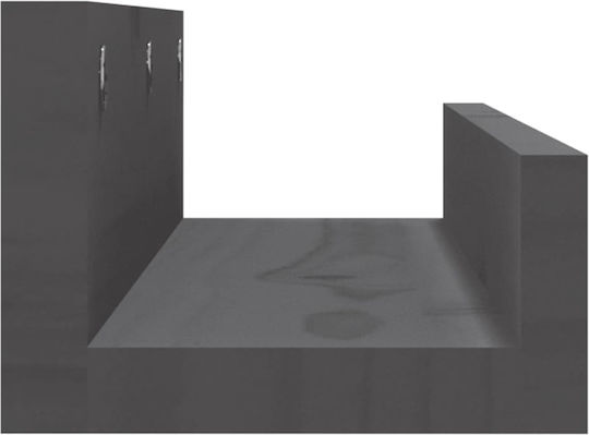 Wandregale Grau 2Stücke 50x12x9cm