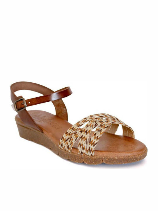 Sandale Casual Damă Din Piele Maro