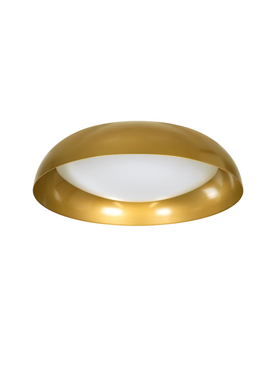 GloboStar Anatolia Modern Metallic Ceiling Mount Light with Integrated LED in Gold color 60pcs