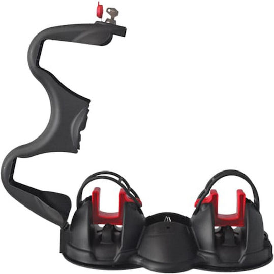 Menabo Himalaya Magnetic Car Ski Mounts Suitable for 2 Ski Pairs & 2 Baton Pairs