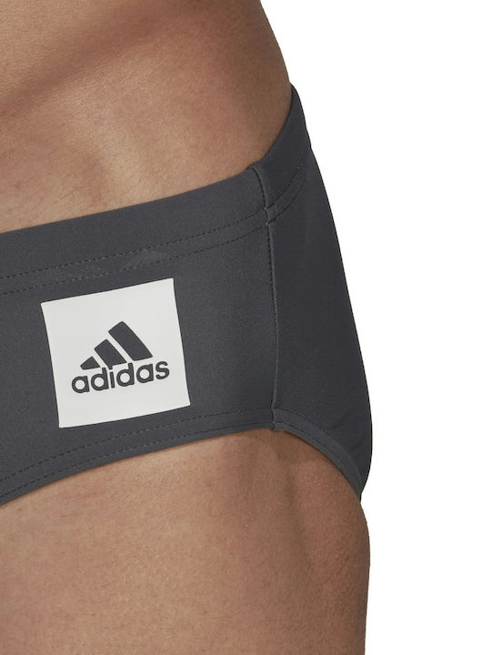 Performance Solid Men's Swimwear Slip Gray