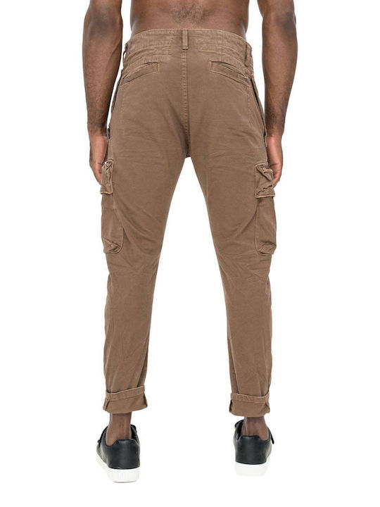 Cosi Jeans 60 Mosso Men's Trousers Cargo Elastic Camel 60-MOSSO