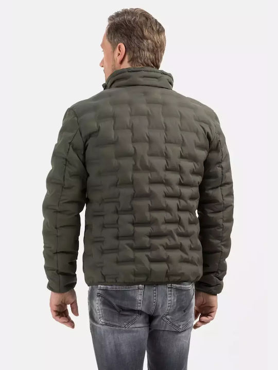 Men's Quilted Olive Olive Jacket Calamar CL 130610-8755-37