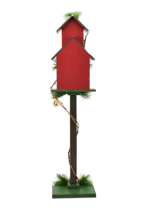 Christmas Wooden Figure Mailbox Red Height 87cm