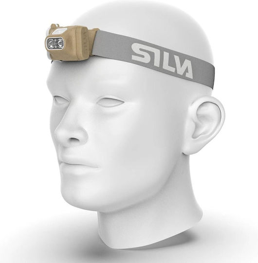 Silva Headlamp LED IPX5 with Maximum Brightness 350lm Terra Scout XT Beige