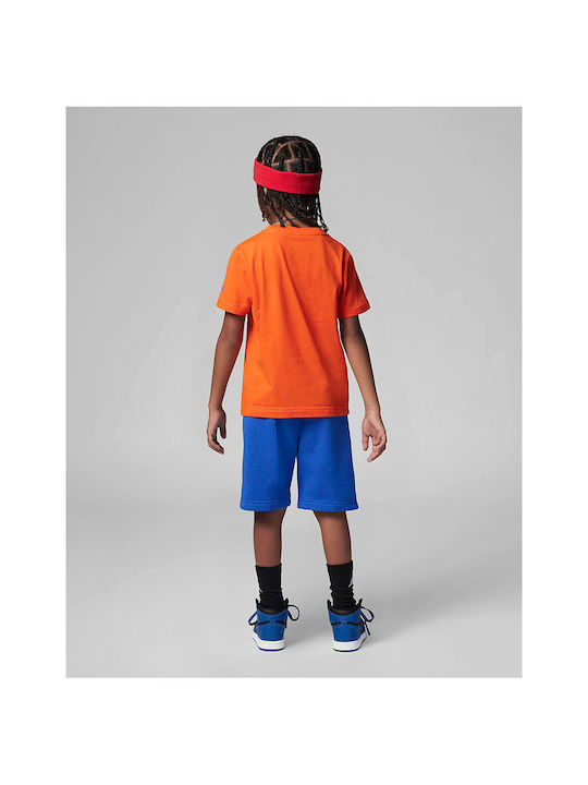 Jordan Kids Set with Shorts Summer 2pcs Orange Flight MVP