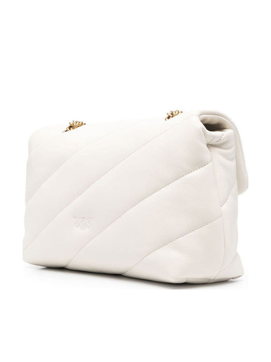 Love Classic Puff Leather Women's Bag Shoulder White
