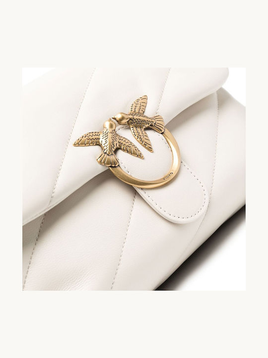 Love Classic Puff Leather Women's Bag Shoulder White
