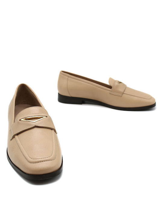 Fardoulis Γυναικεία Loafers σε Μπεζ Χρώμα