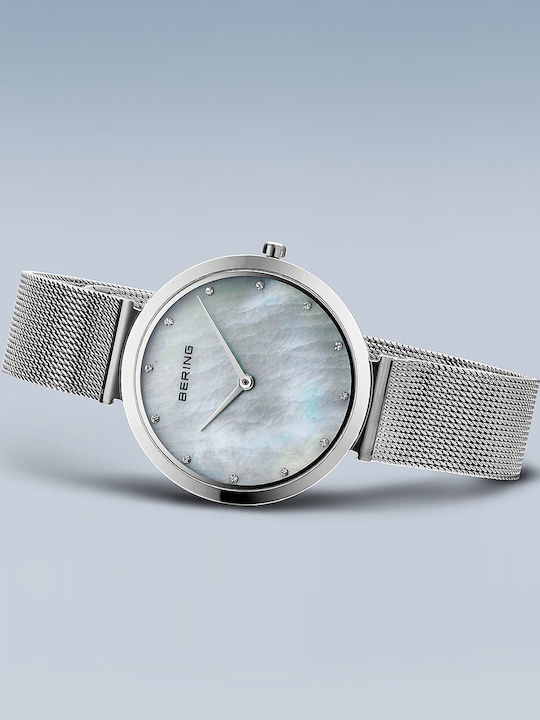 Bering Time Women's Watch with Silver Metal Bracelet