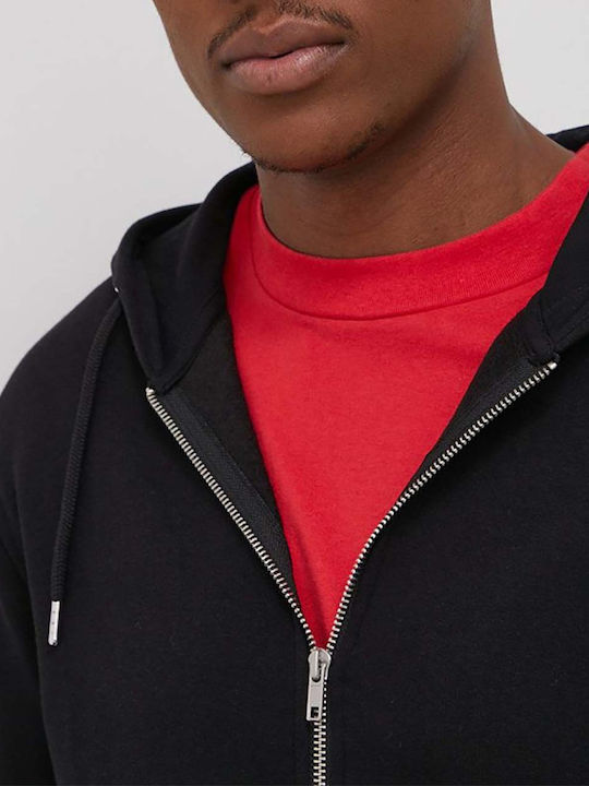 Sweatshirt Fleece with Hood Black