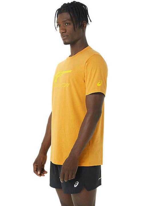 ASICS Men's Short Sleeve T-shirt Yellow