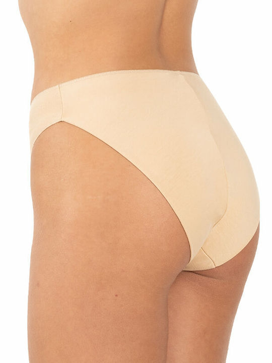 A.A UNDERWEAR Baumwolle Damen Slip Nahtlos Beige