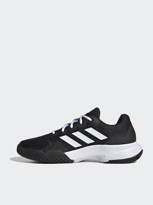 adidas Gamecourt 2.0 Tennisschuhe Harte Gerichte Core Black / Cloud White / Solar Red adidas Gamecourt 2.0 Tennisschuhe Harte Gerichte Core Black / Cloud White / Solar Red
