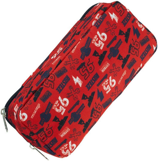 Gim Cars Pencil Case with 2 Compartments Multicolored