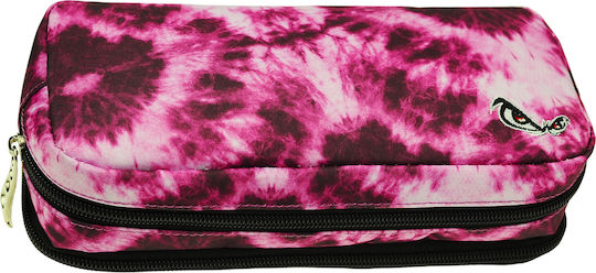 Back Me Up Tie Dye Pencil Case Fuchsia
