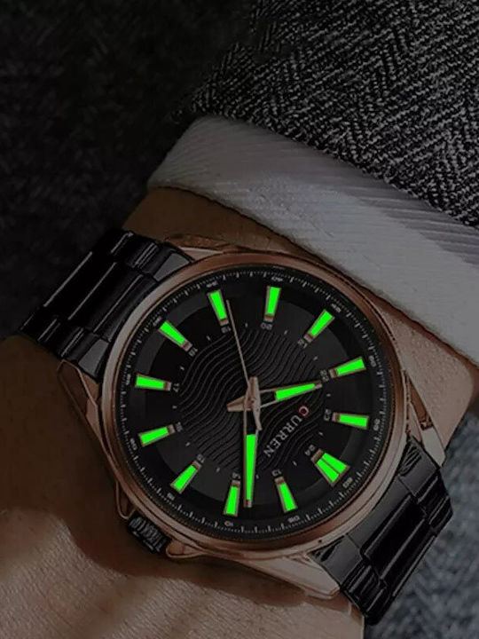 Curren 8424 Ρολόι Μπαταρίας με Μεταλλικό Μπρασελέ Curren 8424 Ρολόι Μπαταρίας με Μεταλλικό Μπρασελέ