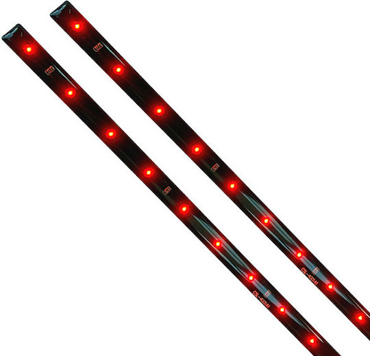 Auto Gs Auto Gs Interior Decorative Car Lighting LED Strip 12V Red