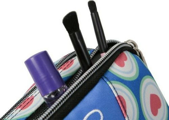 Totto Multiuso Sobre 0FT Pencil Case Barrel with 2 Compartments Blue