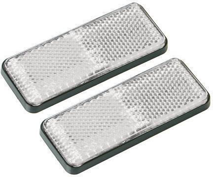 Lampa LKW-Reflektor Weiß reflektierend Euro-Norm 90x35mm 2 Stück