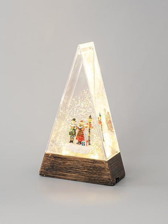 Christmas Snowball Illuminated with Trees 15x7x25.3cm