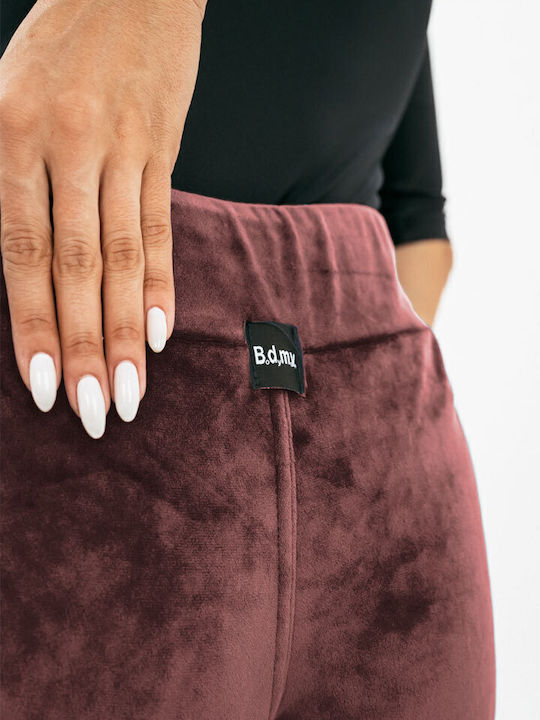 Pantaloni de Trening Catifea Maro