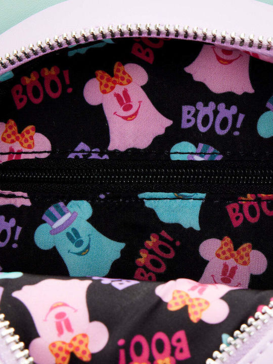 Loungefly Ghost Mickey and Minnie Mouse Glow Παιδική Τσάντα Ώμου Πολύχρωμη 20x5x21εκ.