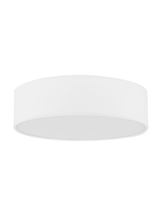 TK Lighting Rondo Ceiling Mount Light 60cm White with Socket E27