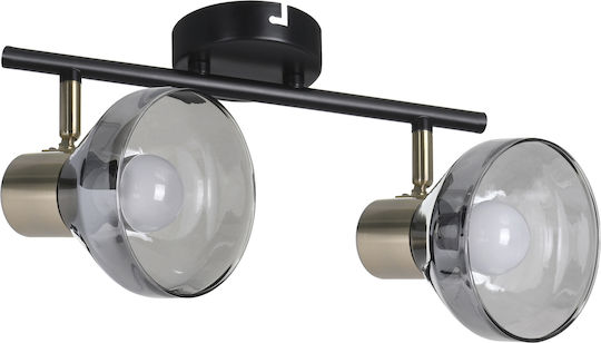 Active Jet Lisa Doppel Spot mit Fassung E14 in Schwarz Farbe Active Jet Lisa Doppel Spot mit Fassung E14 in Schwarz Farbe