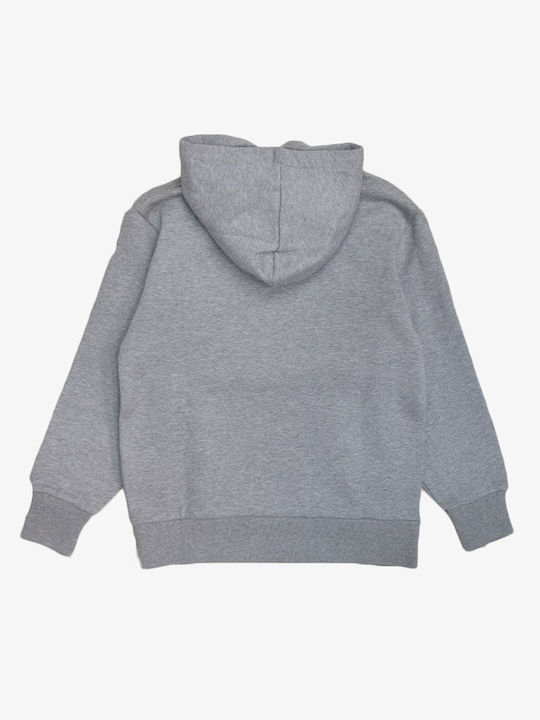 DC Kids Fleece Sweatshirt with Hood and Pocket Gray