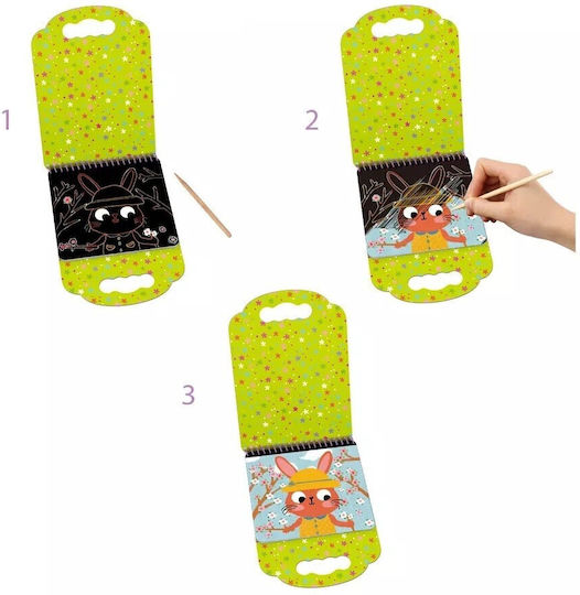 Tooky Toys Боядисване Scratch Art - Животни за Деца 3+ години+ Години