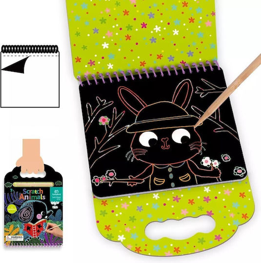 Tooky Toys Боядисване Scratch Art - Животни за Деца 3+ години+ Години