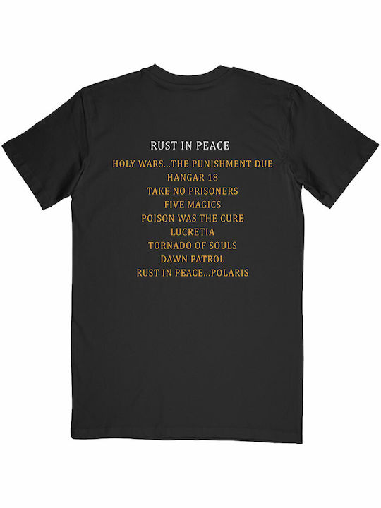 Megadeth Rust In Peace T-shirt Black Cotton MEGATS11